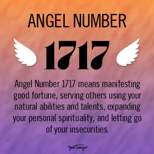  Anxo número 1717: significado, significado, manifestación, diñeiro, chama xemelga e amor