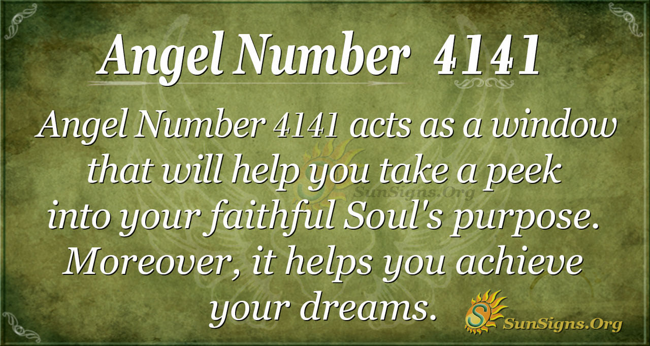  Anxo número 4141: significado, significado, manifestación, diñeiro, chama xemelga e amor